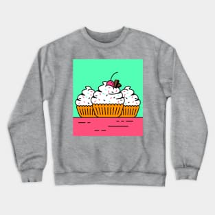 Cupcakes decorated with frosting and sprinkles Crewneck Sweatshirt